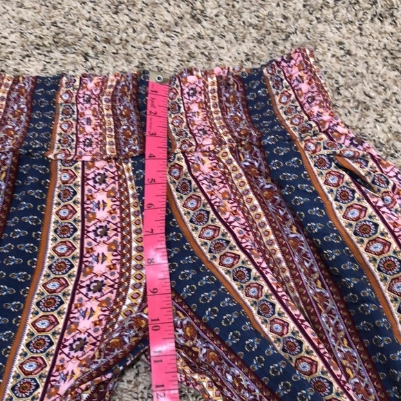 Three Dots Wide Leg Pants Size Small Multicolor Tribal Print - Picture 6 of 10